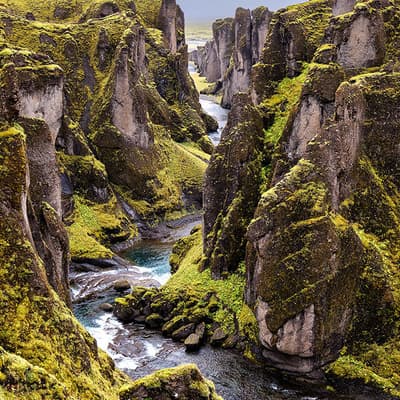 Le canyon de Fjaðrárgljúfur
