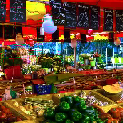 Le marché de la Condamine