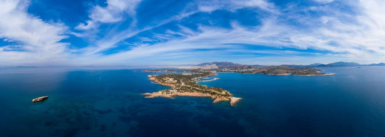 vue aérienne grèce