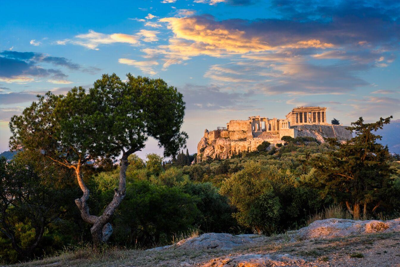 vue acropolis à athenes