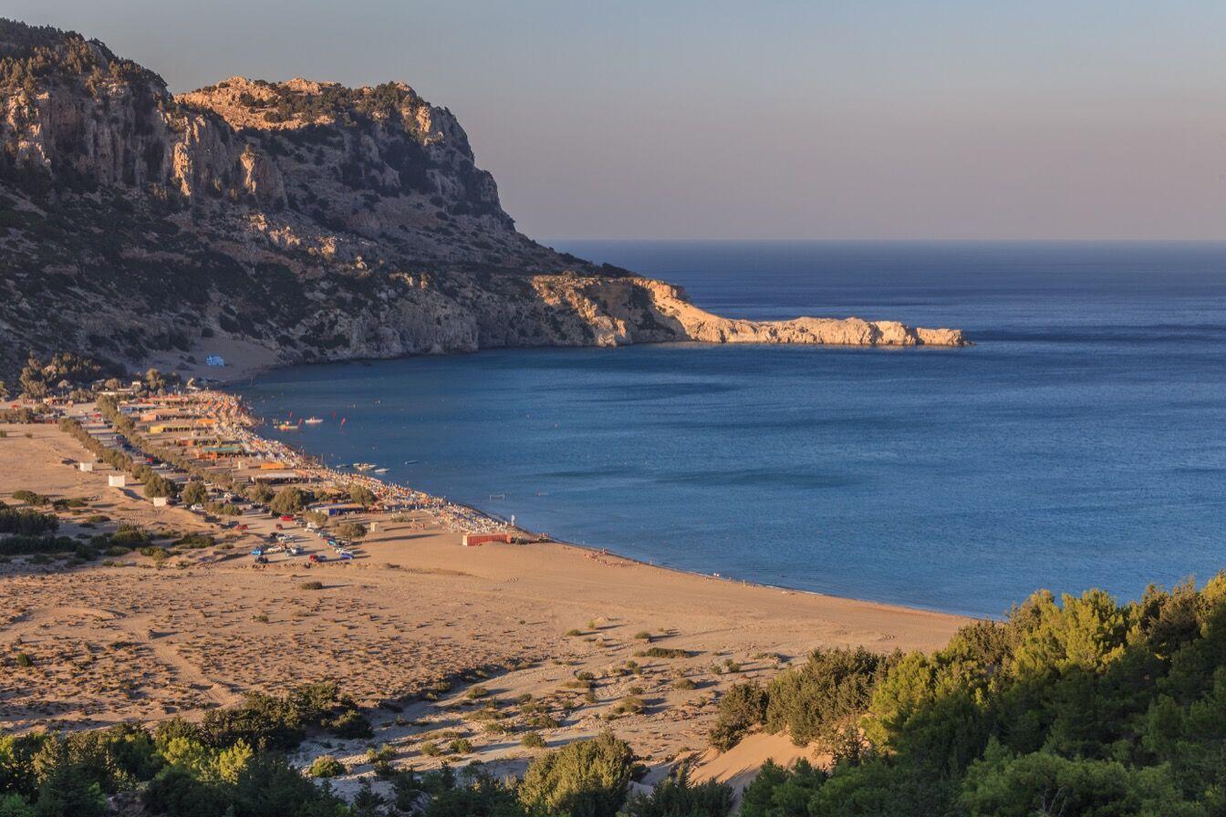 plage à rhodes