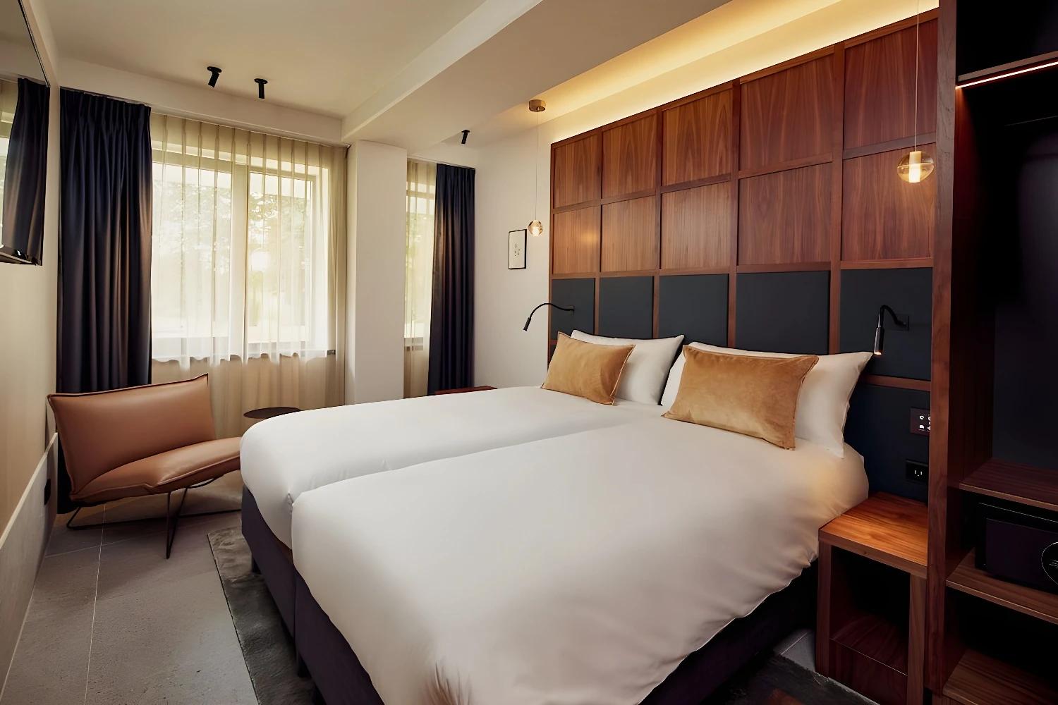 Chambre confortable au Met Hotel Amsterdam