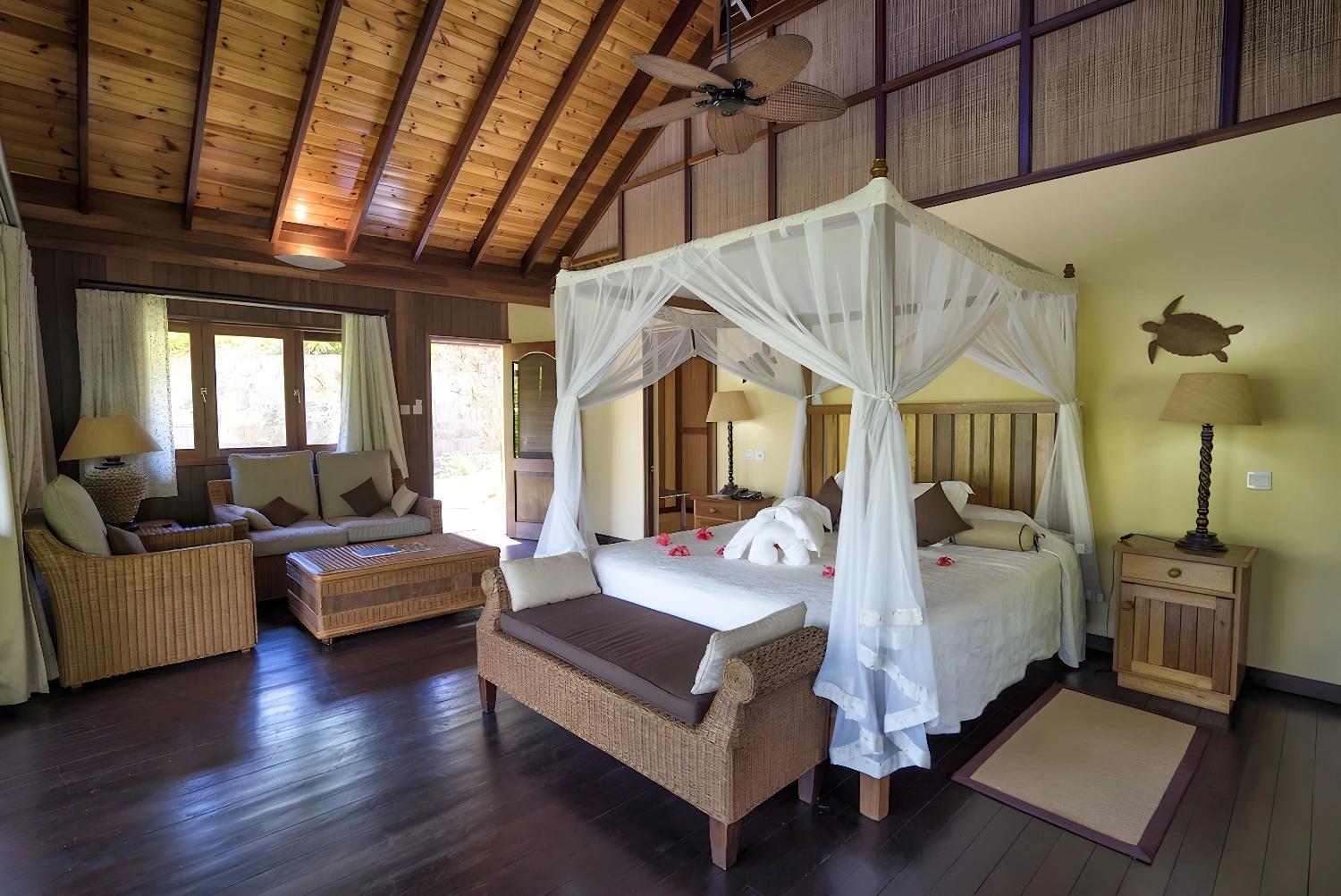 Chambre double avec vue sur la nature au Cerf Island Resort