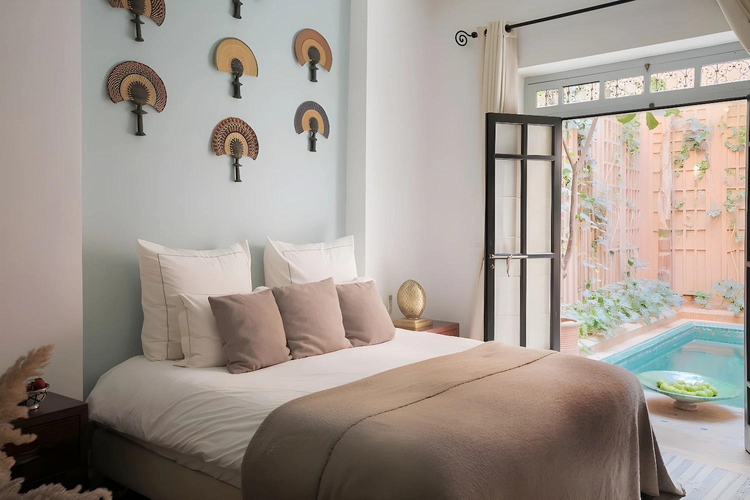 Chambre avec accès piscine au Riad Olema & Spa