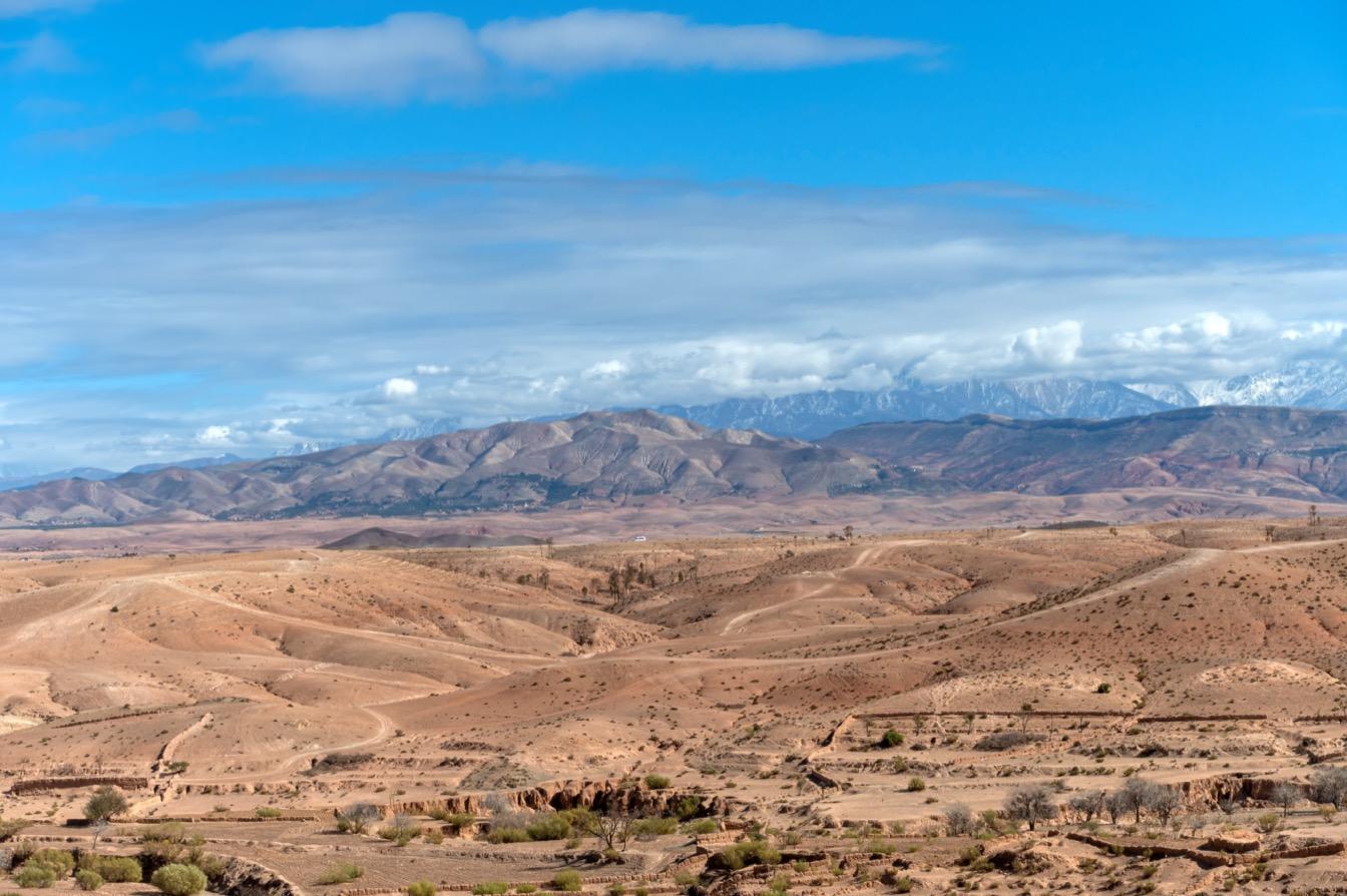 le haut atlas et la randonnee temperature et altitude