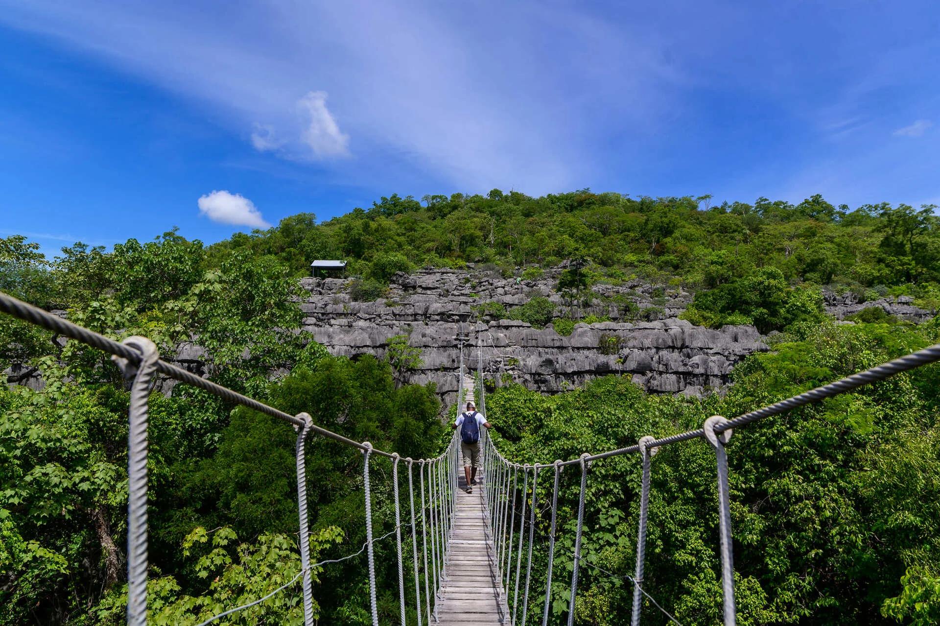 Pont suspendu dans la nature luxuriante de Nosy Be, produit Nosy Be : La rose des vents