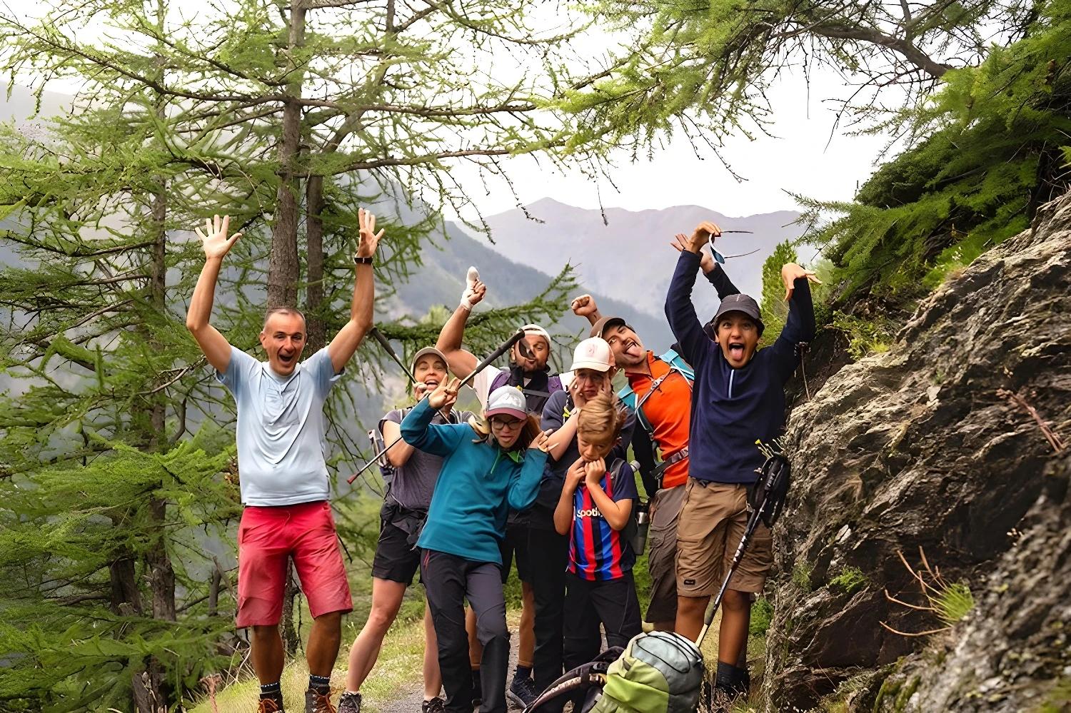 Randonnée en groupe dans le Queyras, Multi-activités en famille dans le Queyras