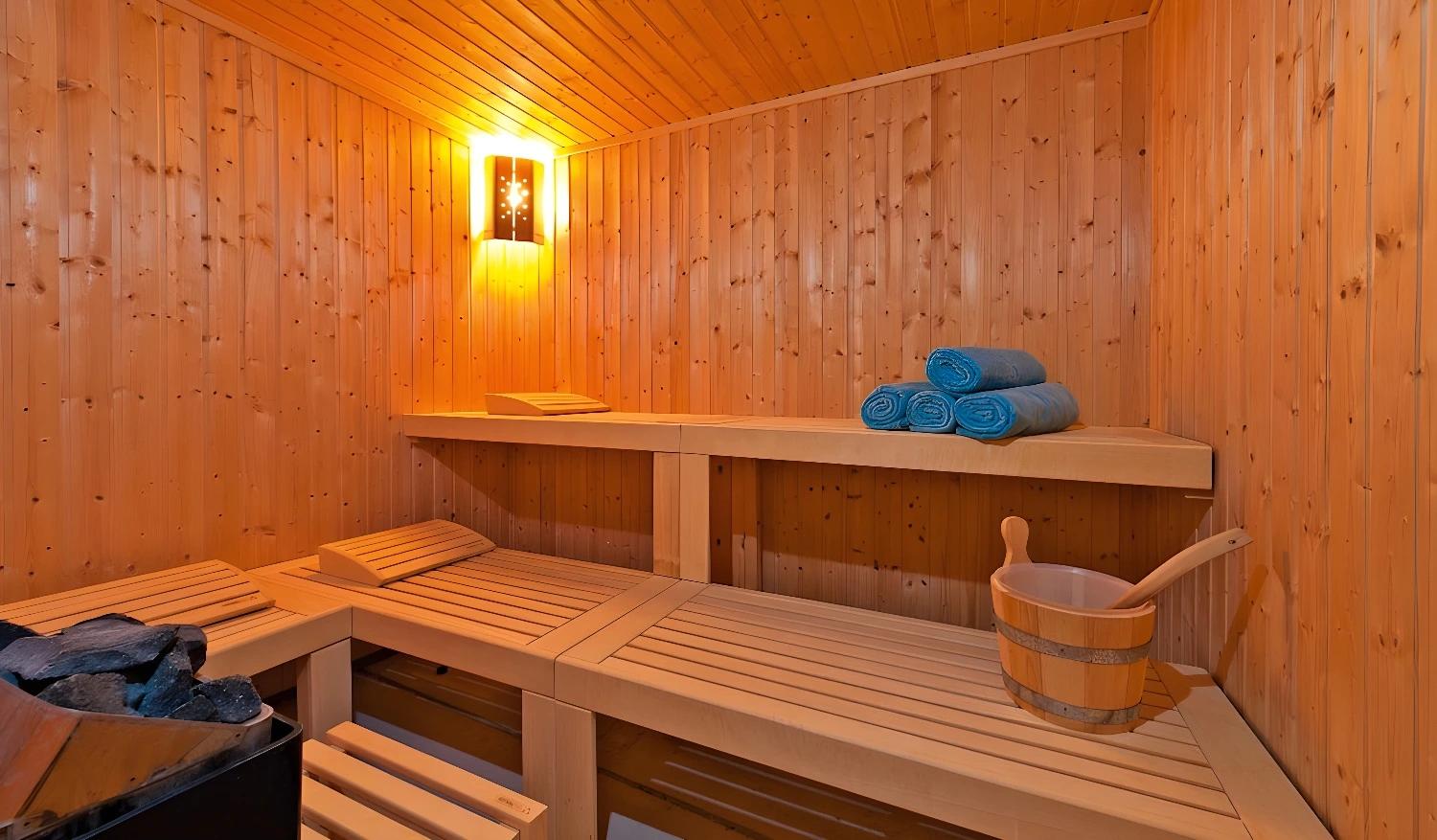 Sauna relaxant au Cavo Spada Luxury Sports & Leisure Resort & Spa