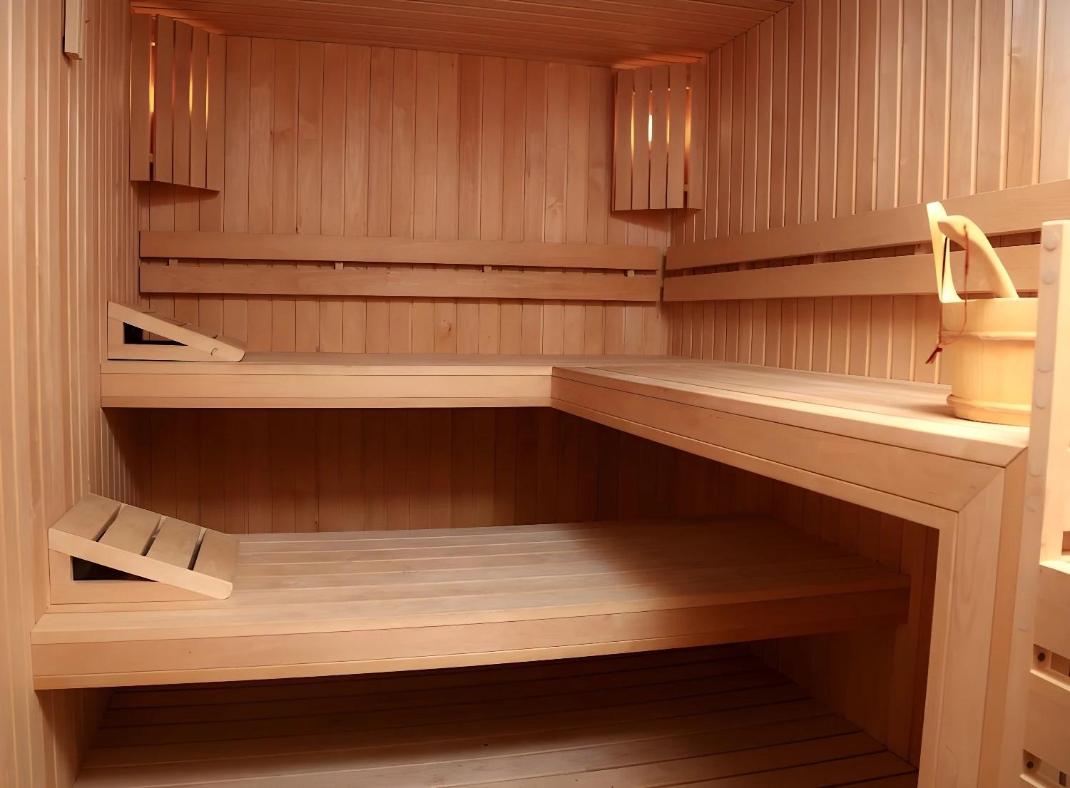 Sauna en bois au Labranda Senses Resort pour une détente optimale.