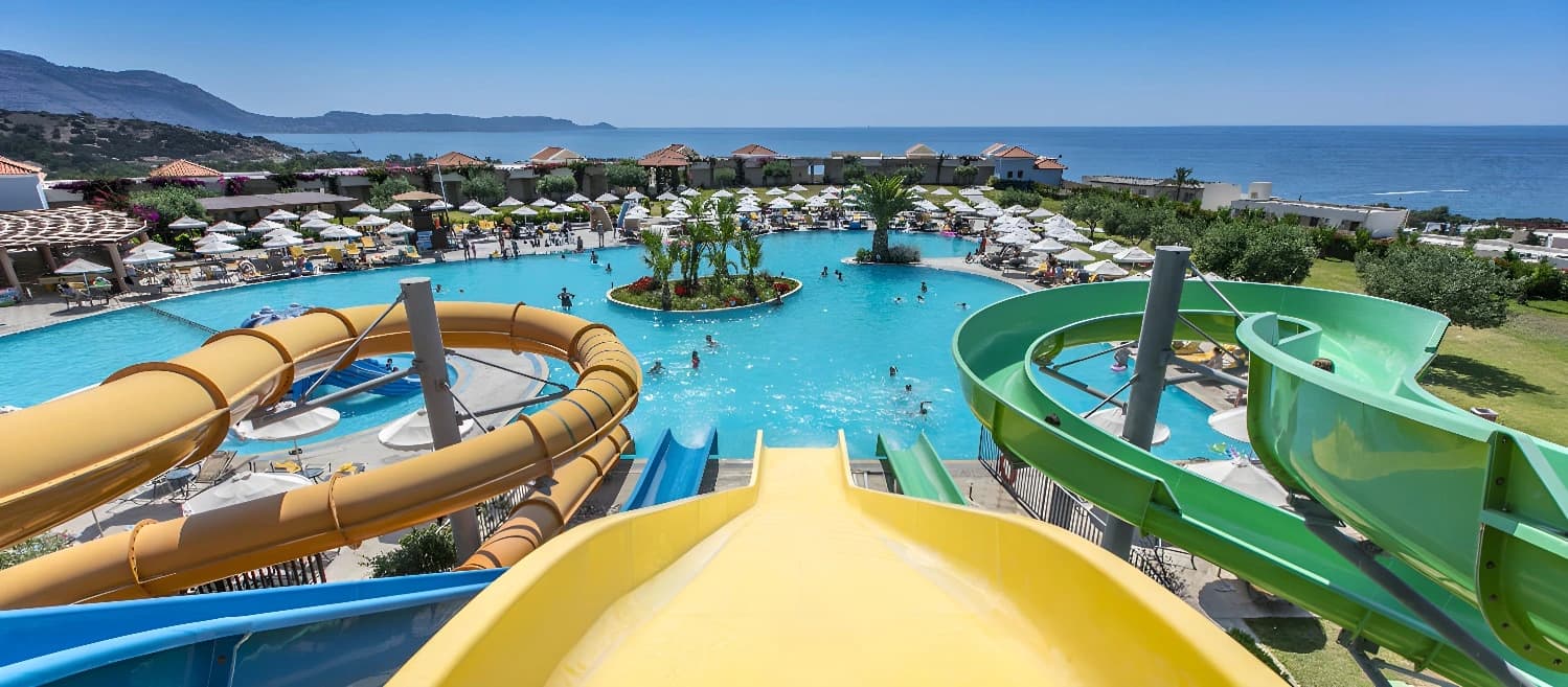 Toboggans aquatiques au Kappa Club Lindos Imperial Resort & Spa