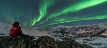 Aurores boréales à 69° Nord