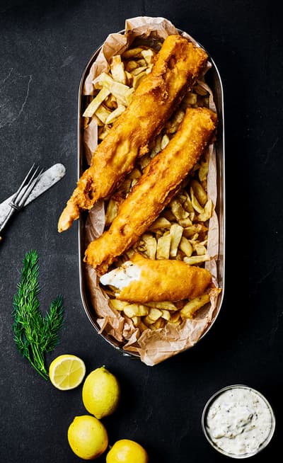 Manger un fish &amp; chips