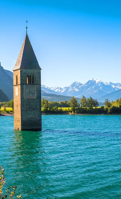Le lac de Resia