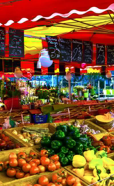 Le marché de la Condamine