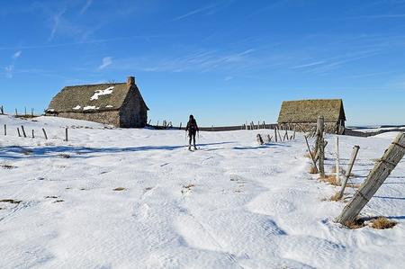 Raquettes en Aubrac